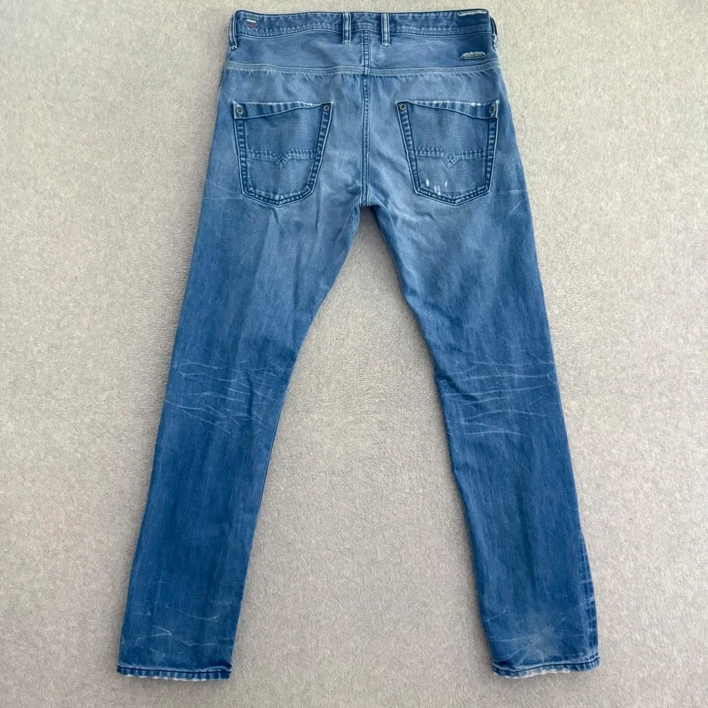 Diesel Krooley Blue Eyecons 2013 Mens Jeans 32x32 Made in Italy Carrot Slim Blue